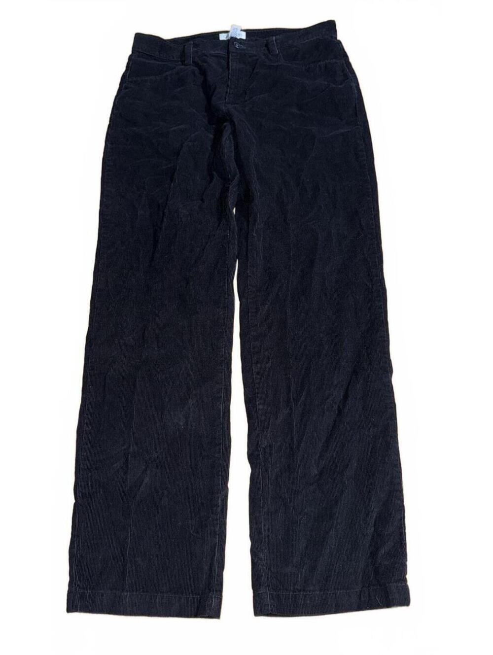 Vintage Calvin Klein Black Corduroy Pants 34x32 100% Cotton